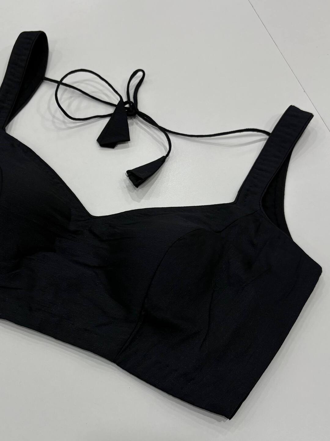 Black Sleeveless Ready Made Blouse