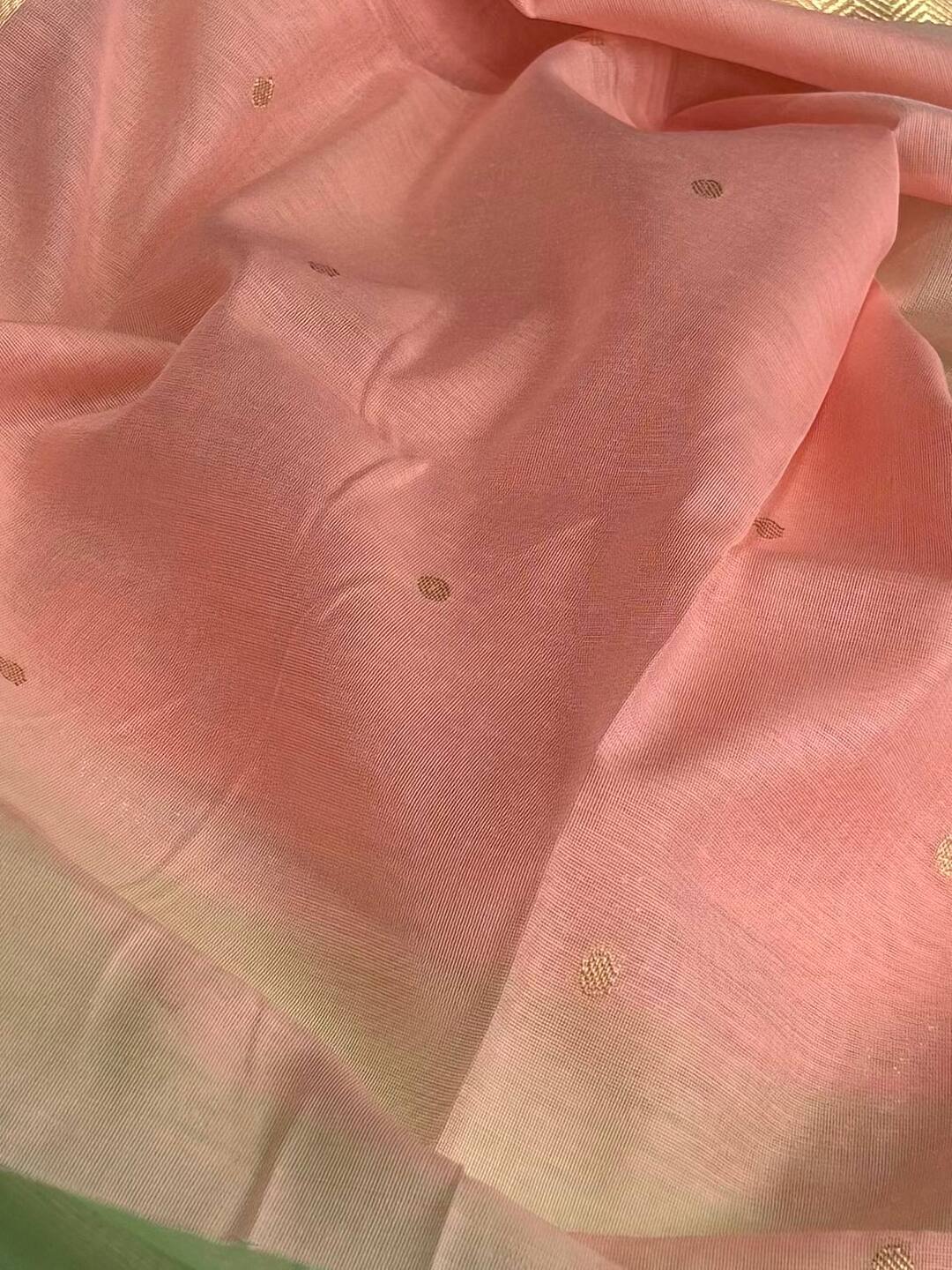Pastel Green Soft Cotton Saree