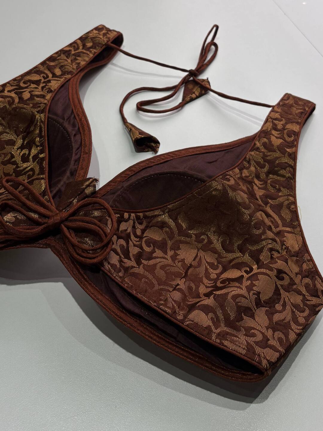 Brown Ready Made Blouse