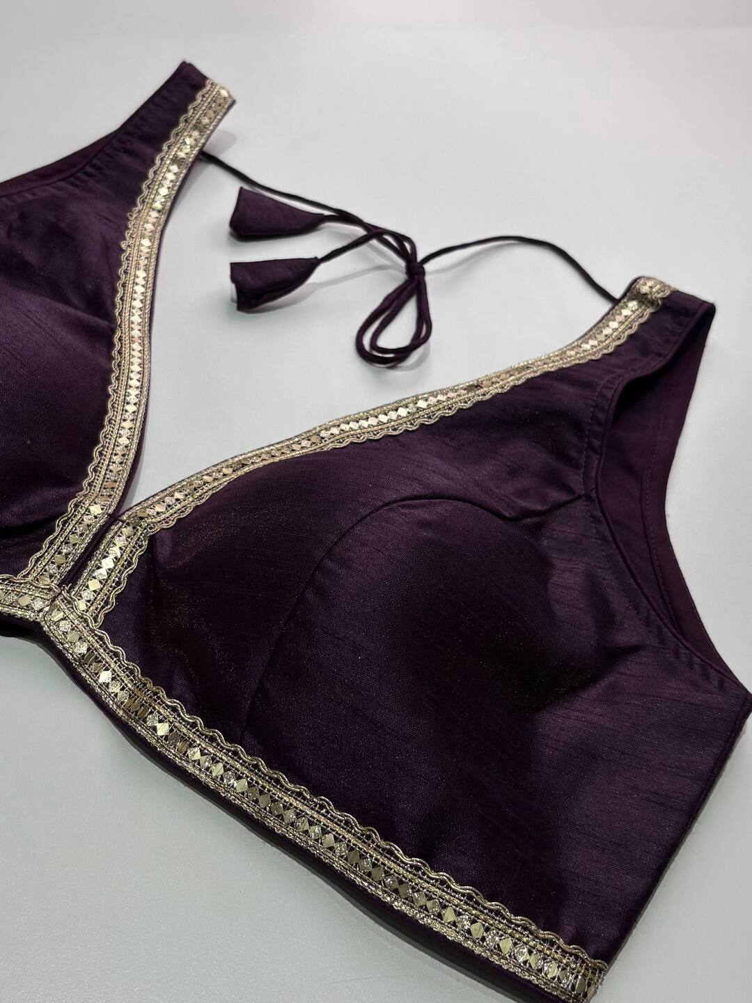 Deep Purple Ready Made Blouse