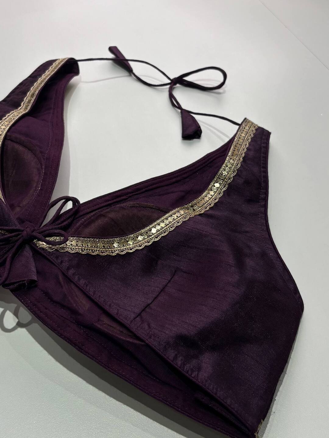 Deep Purple Ready Made Blouse