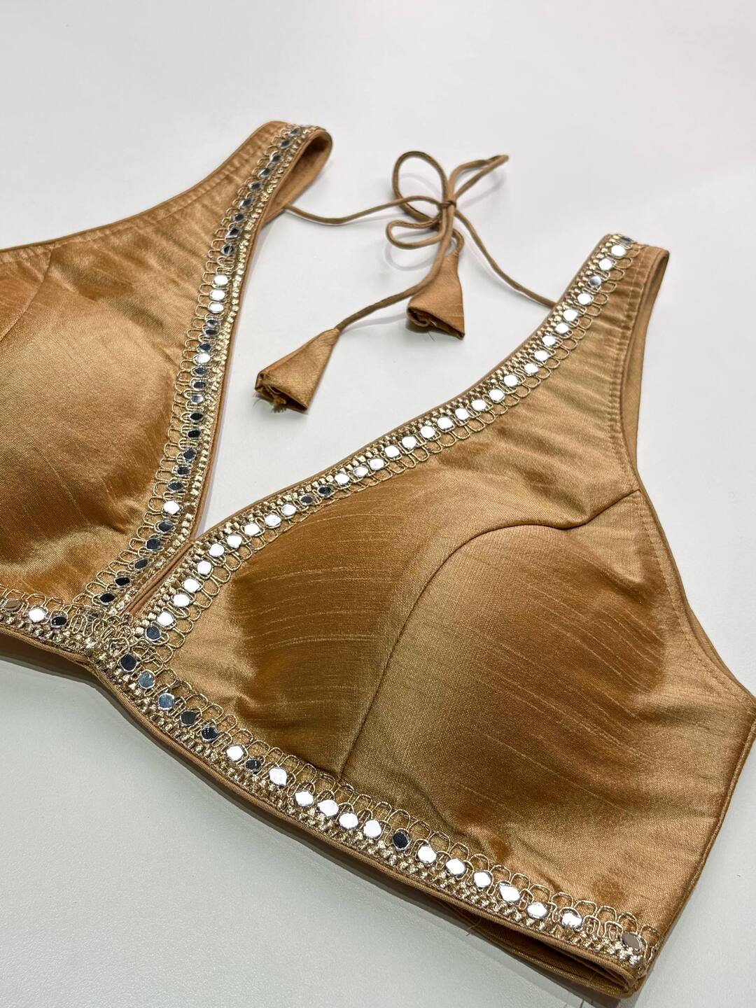 Beige Ready Made Blouse