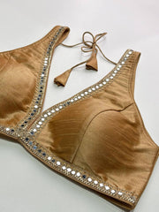 Beige Ready Made Blouse