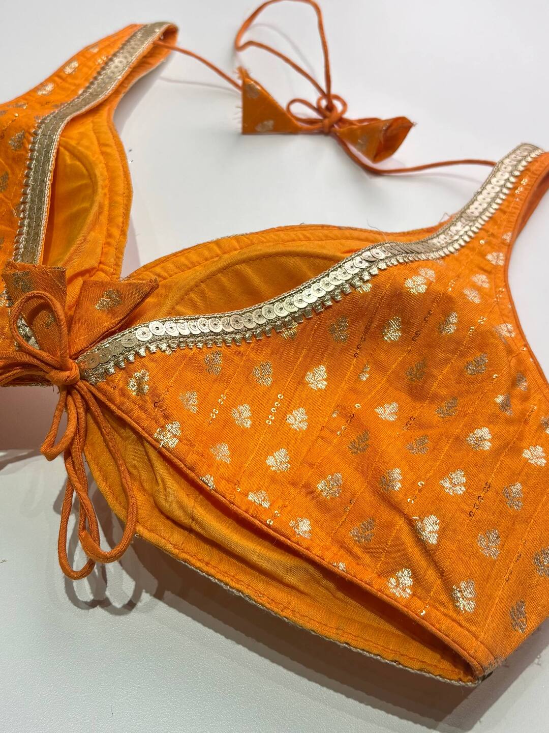Orange Ready Made Blouse
