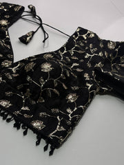 Black Readymade Saree Blouse