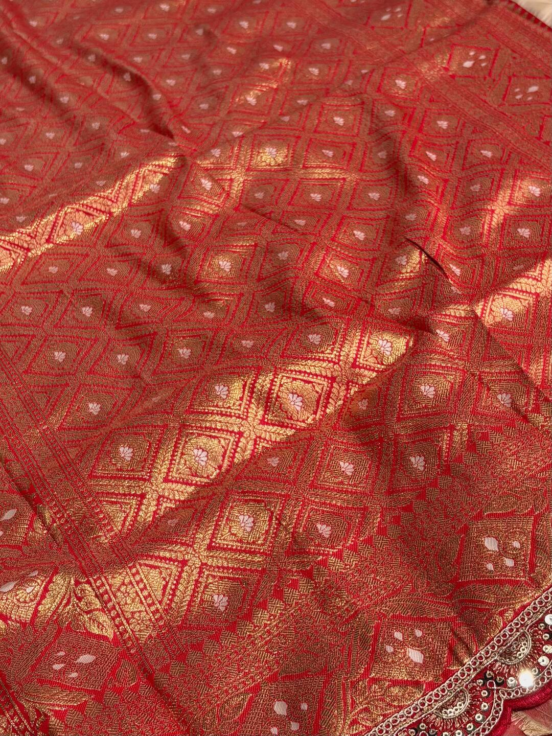 Off White Banaras Cotton Silk Saree