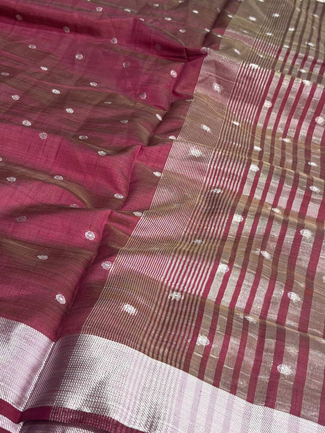 Wine Purple Soft Cotton Saree