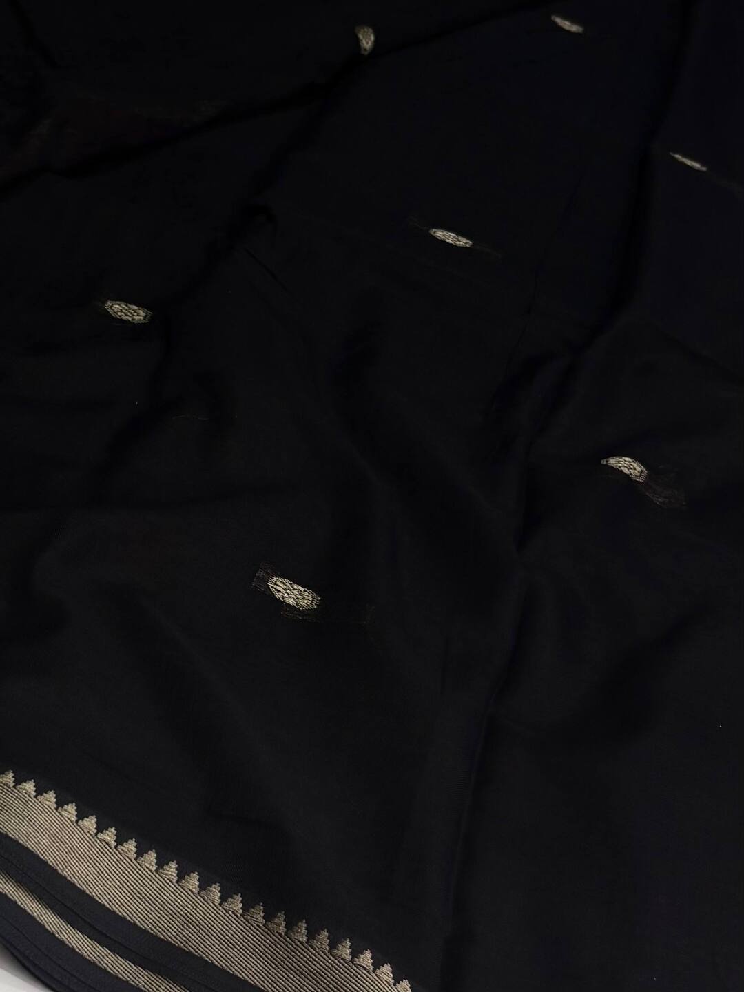 Black Kadhi Cotton Saree