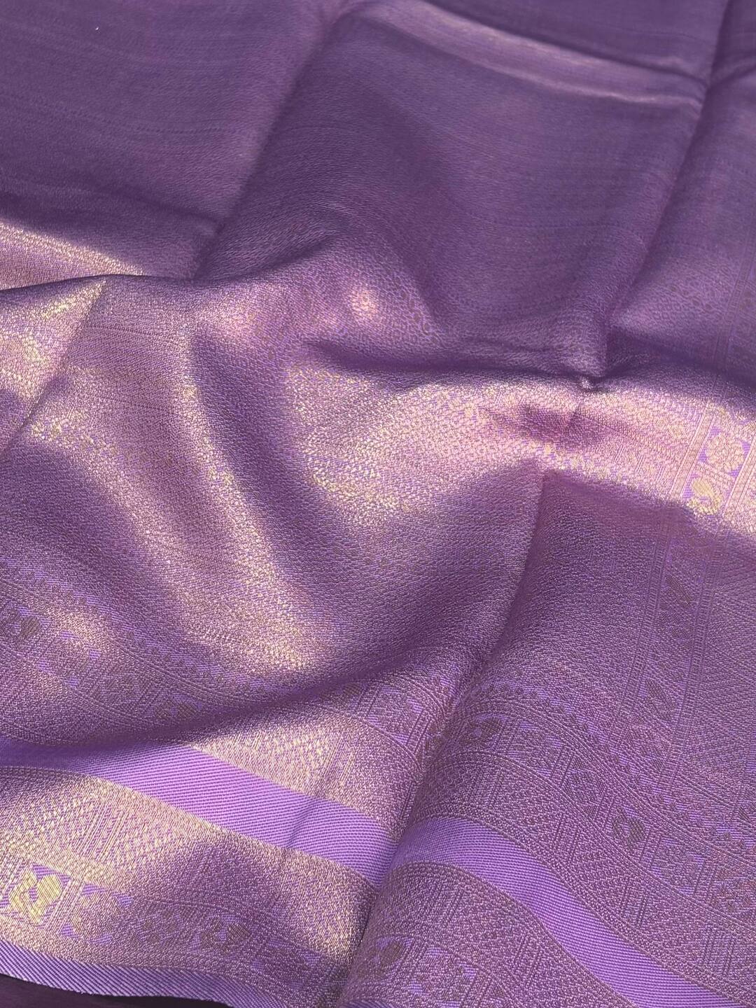 Royal Purple Cotton Silk Saree