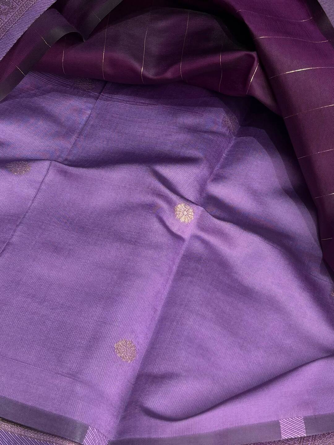 Royal Purple Cotton Silk Saree