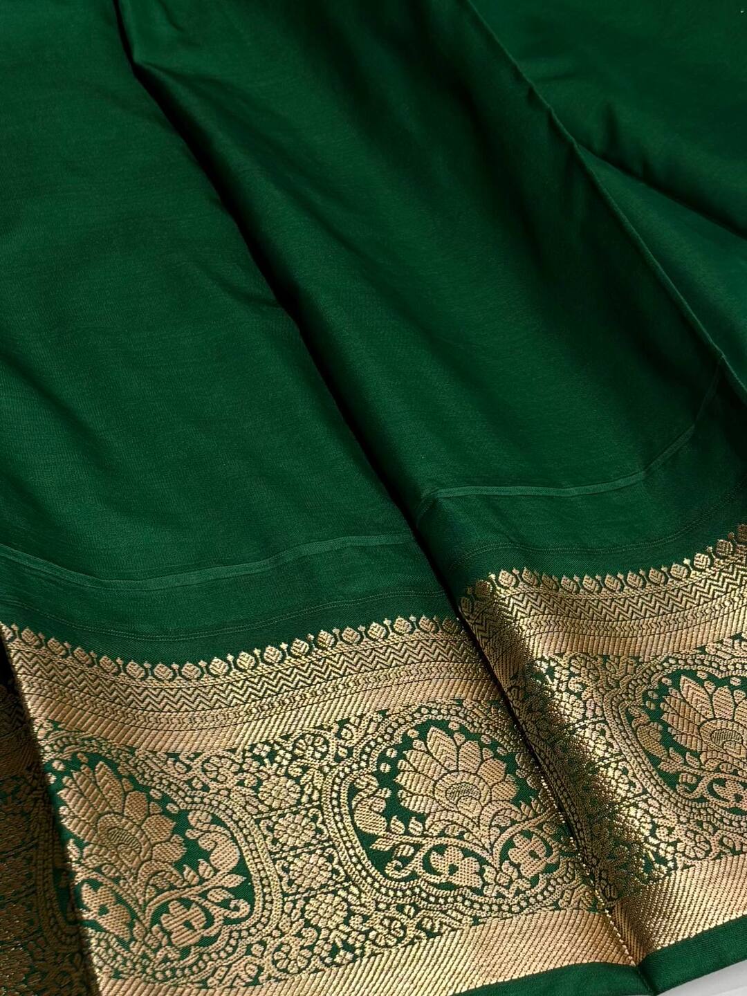 Mustard Yellow Cotton Silk Saree