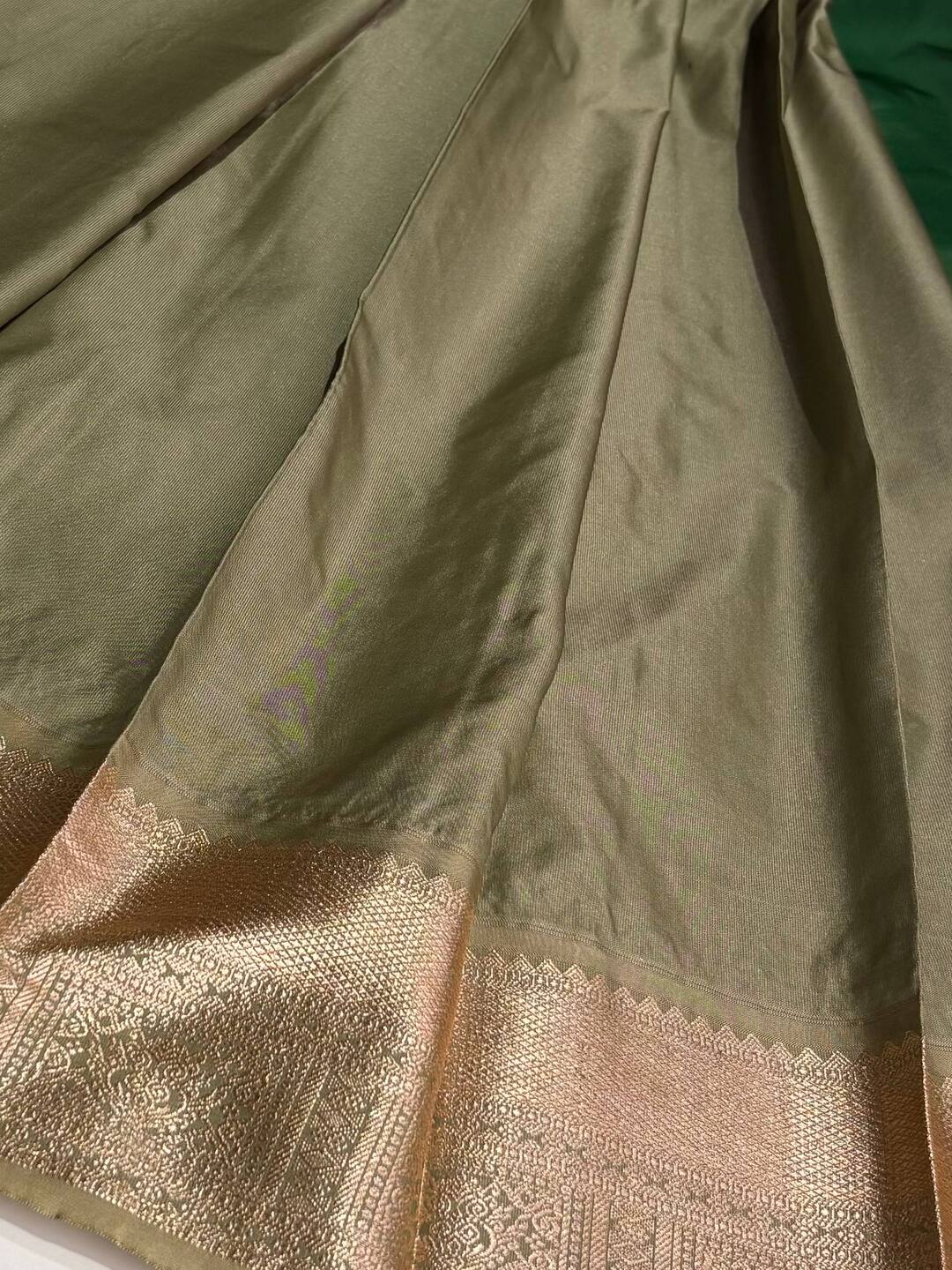 Green Cotton Silk Saree
