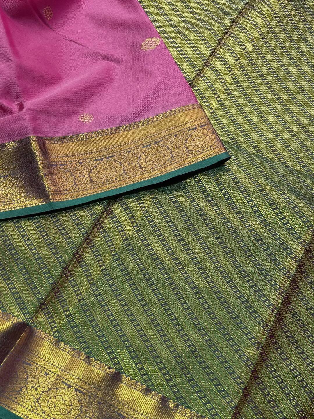 Pink Semi Kanchi Silk Saree