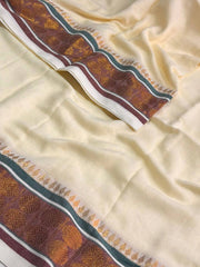Off White Kadhi Cotton Saree