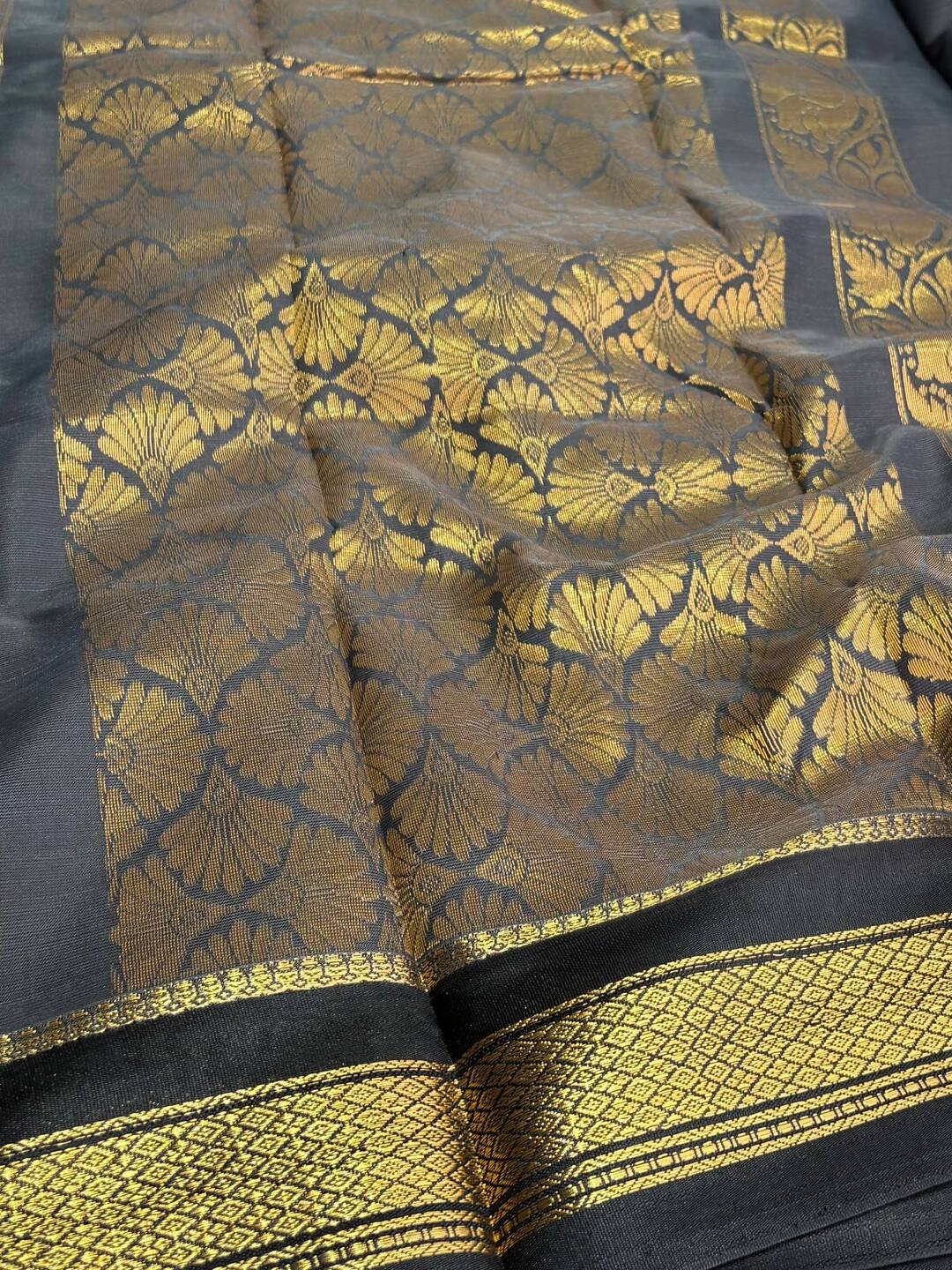 Off White Soft Cotton Saree