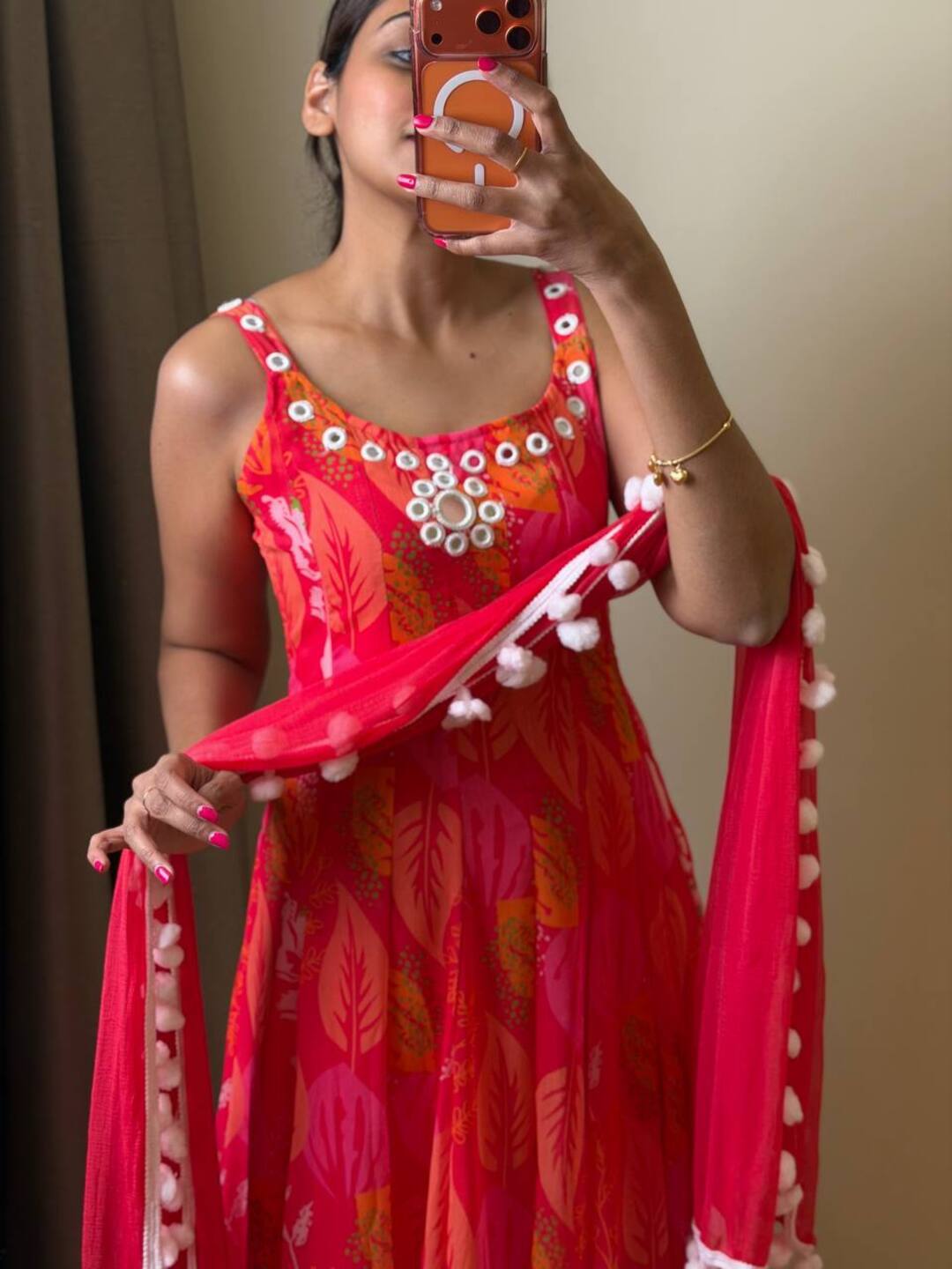 Pink 3pc Kurti Suit