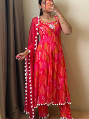 Pink 3pc Kurti Suit