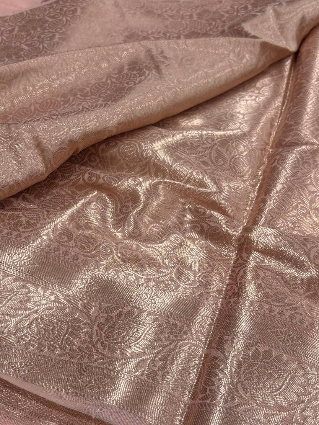 Peach Soft Cotton Saree
