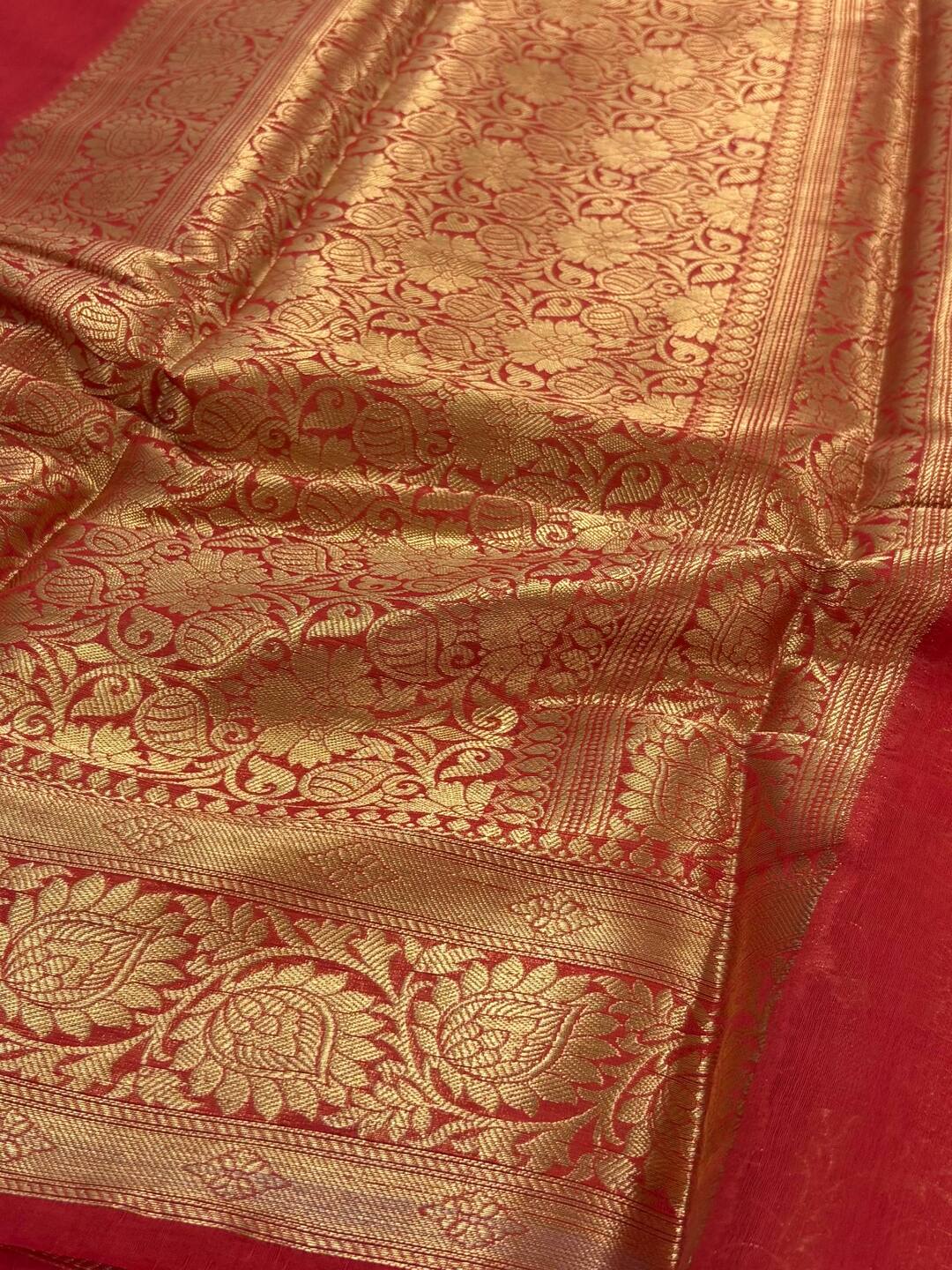 Chilli Red Soft Cotton Saree