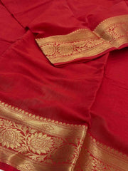 Chilli Red Soft Cotton Saree