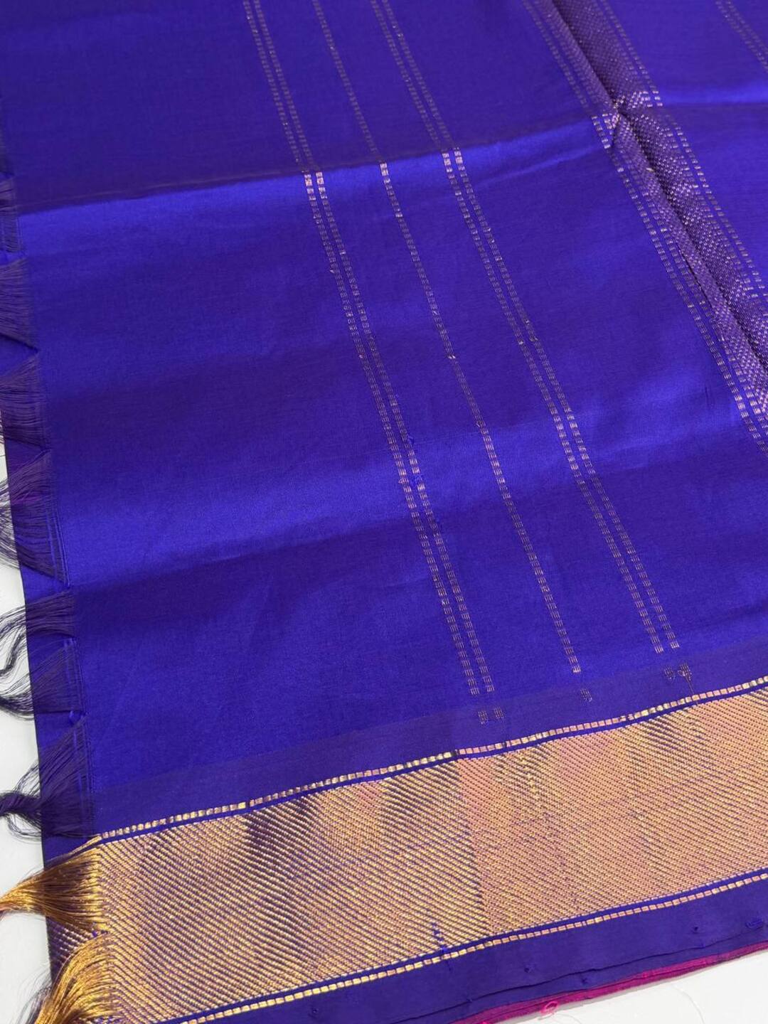 Hot Pink Silk Cotton Saree
