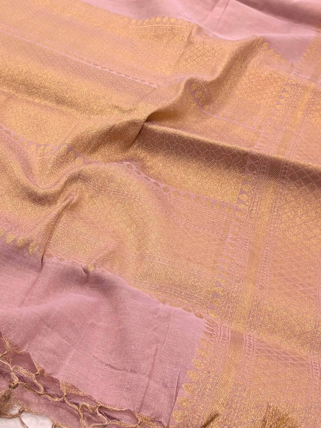 Lilac Purple Cotton Saree