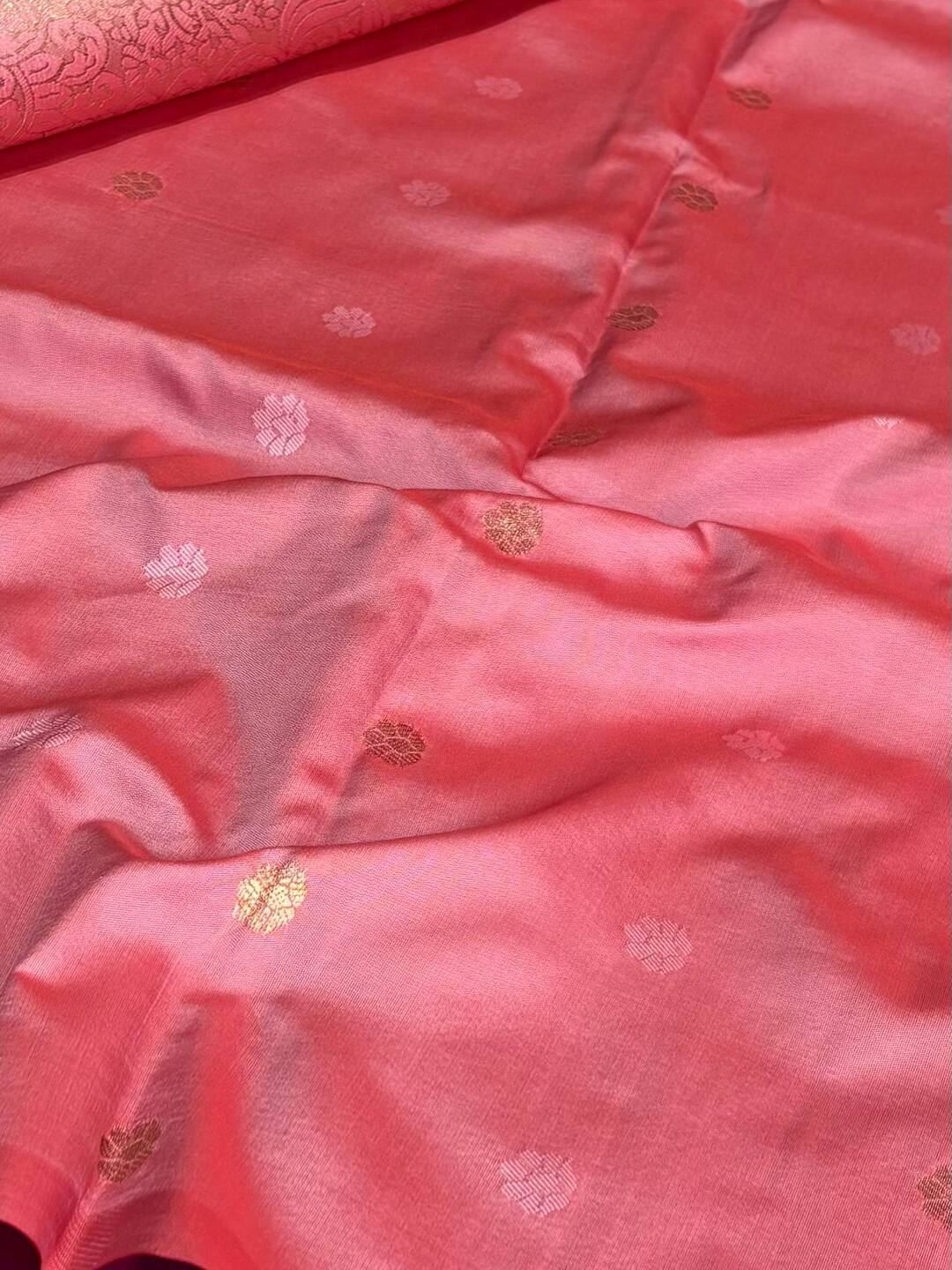Dual Tone Purple Cotton Silk Saree