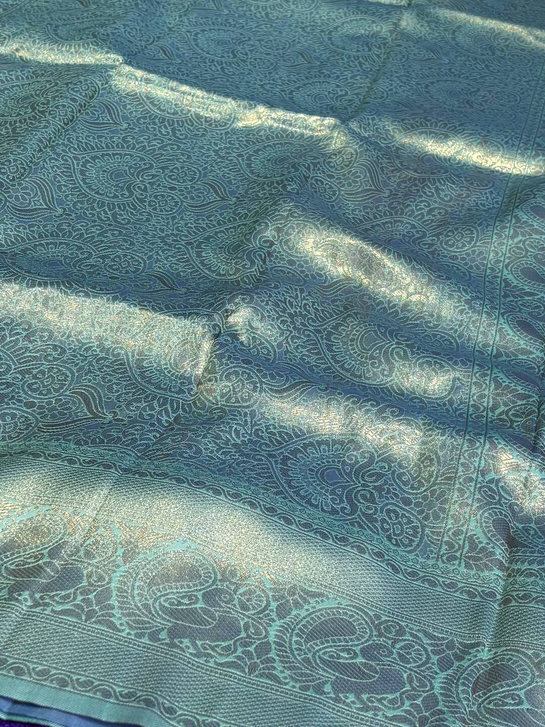 Violet  Purple Cotton Silk Saree