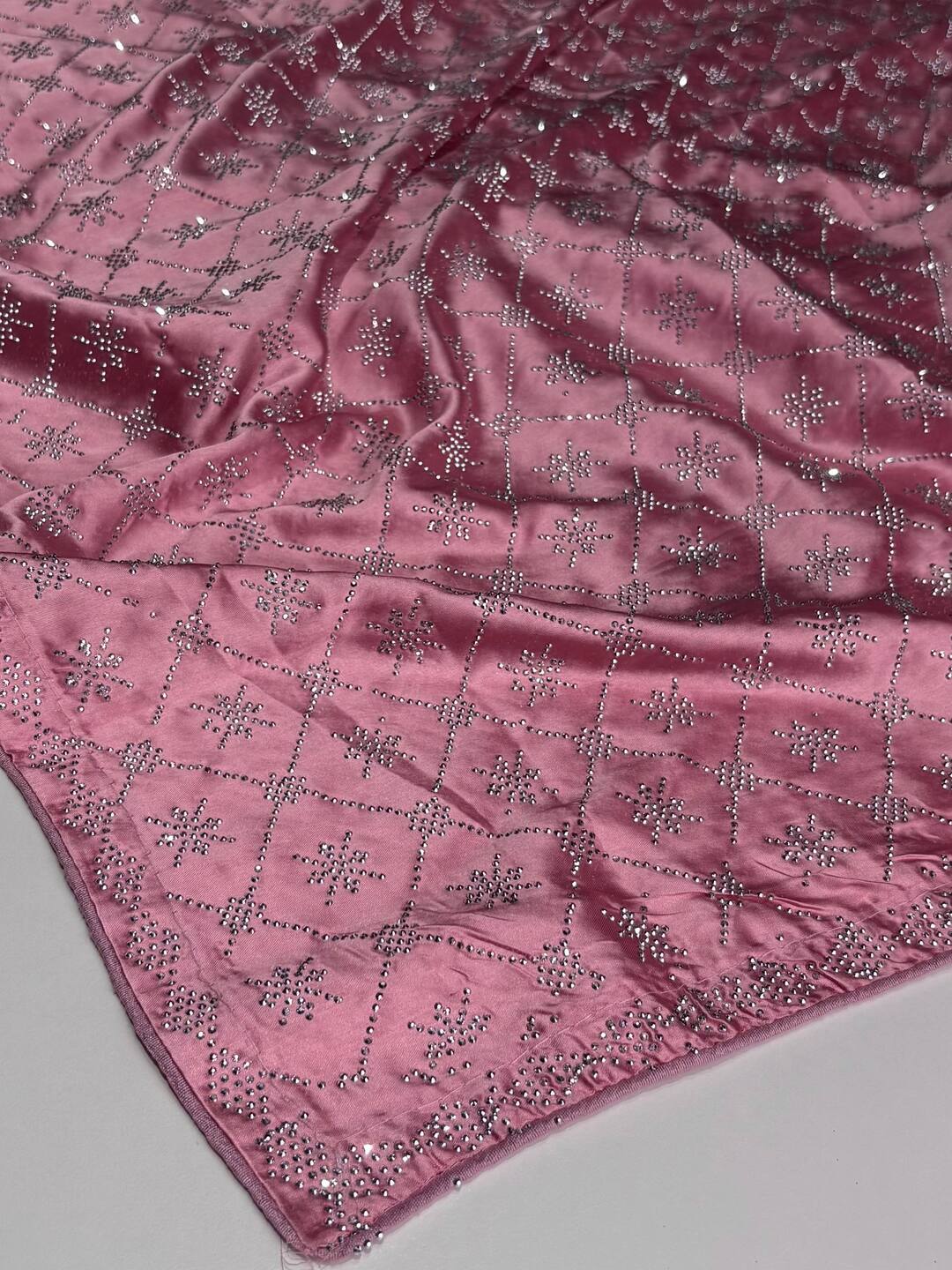 Dusty Pink Georgette saree