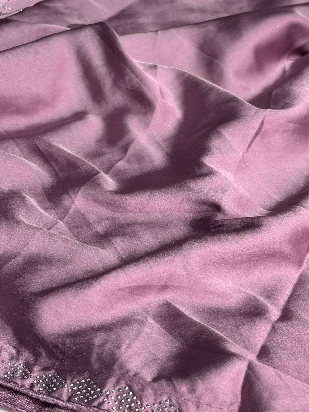 Dusty Purple Georgette saree