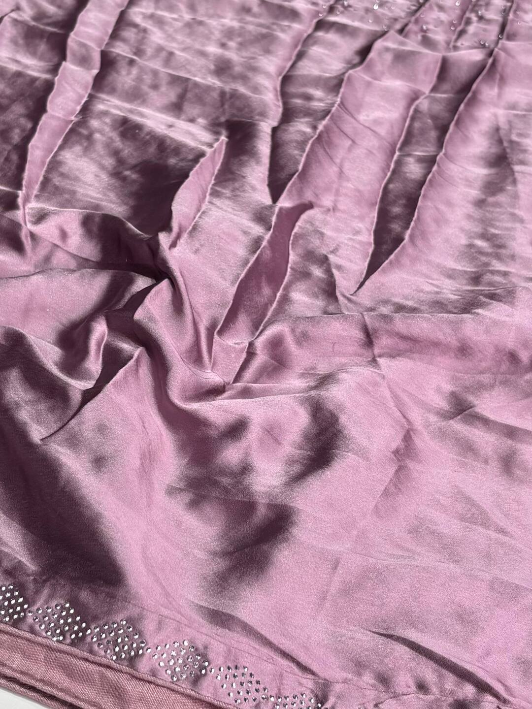 Dusty Purple Georgette saree