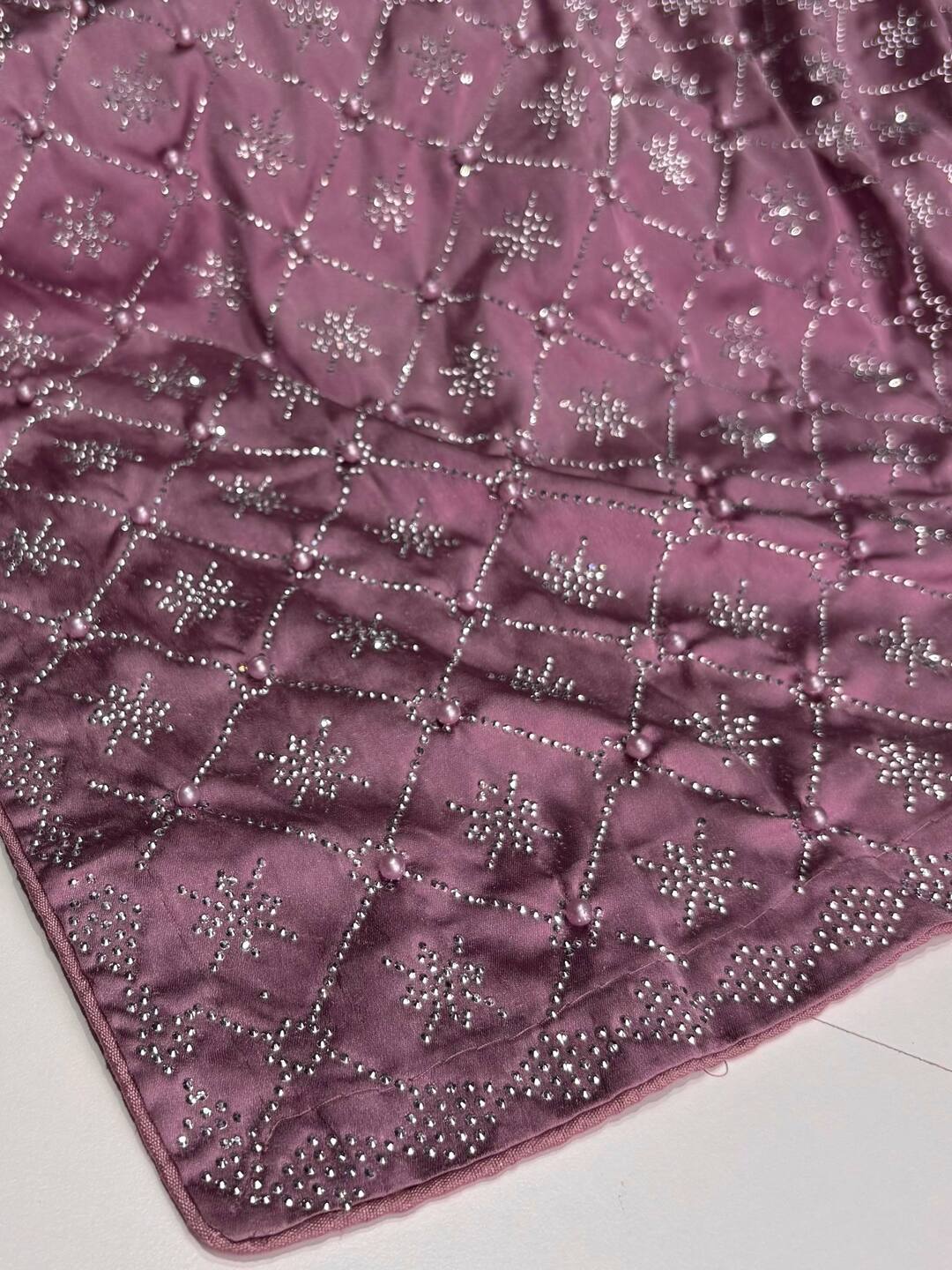 Dusty Purple Georgette saree
