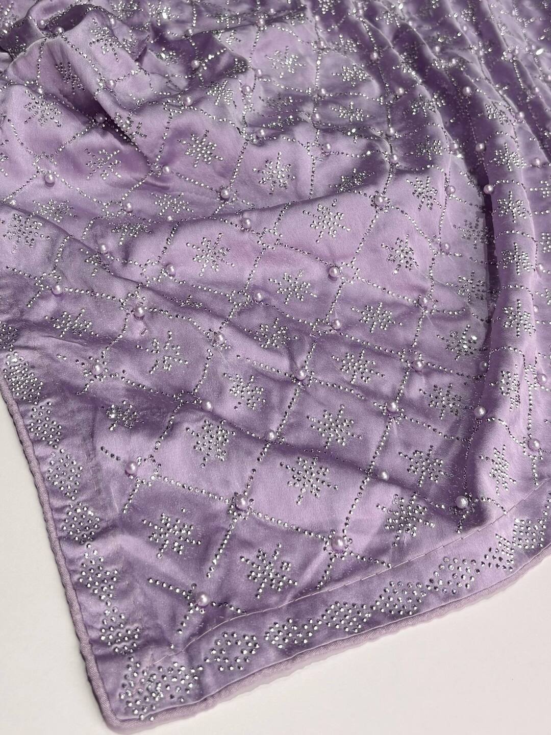 Lavender Purple Georgette saree