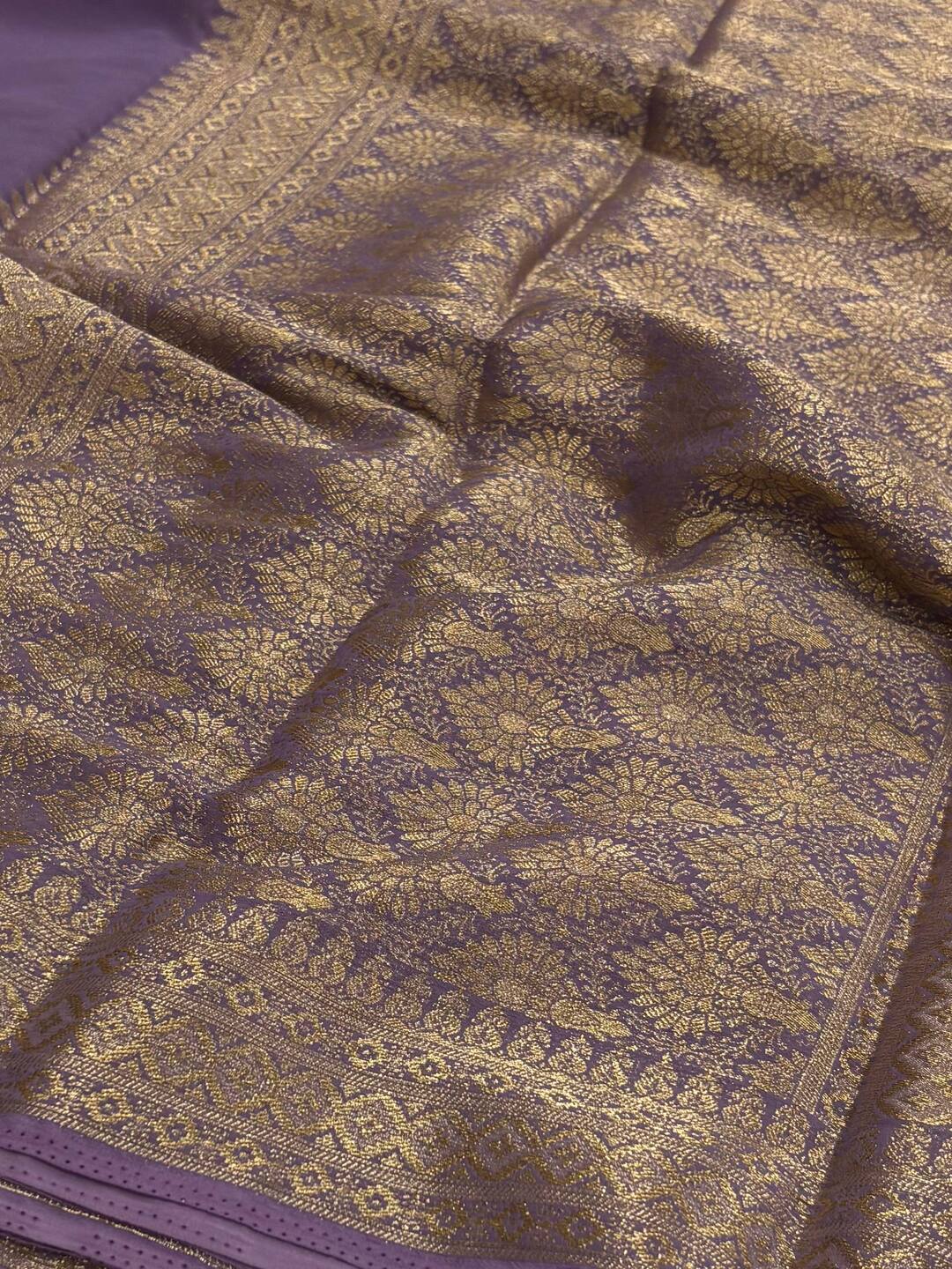 Dusty Purple Chiffon Saree