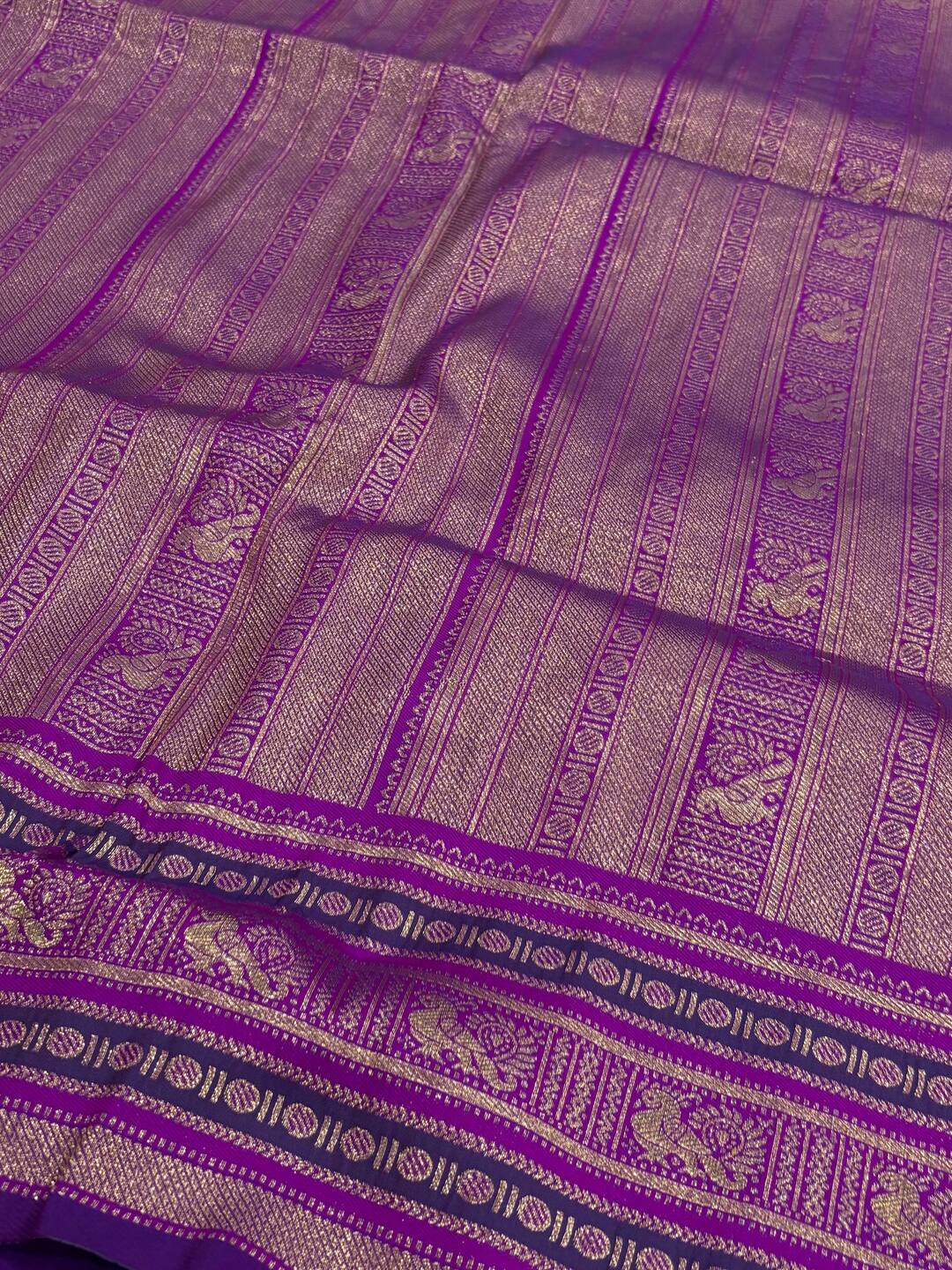 Peacock Blue Cotton Silk Saree