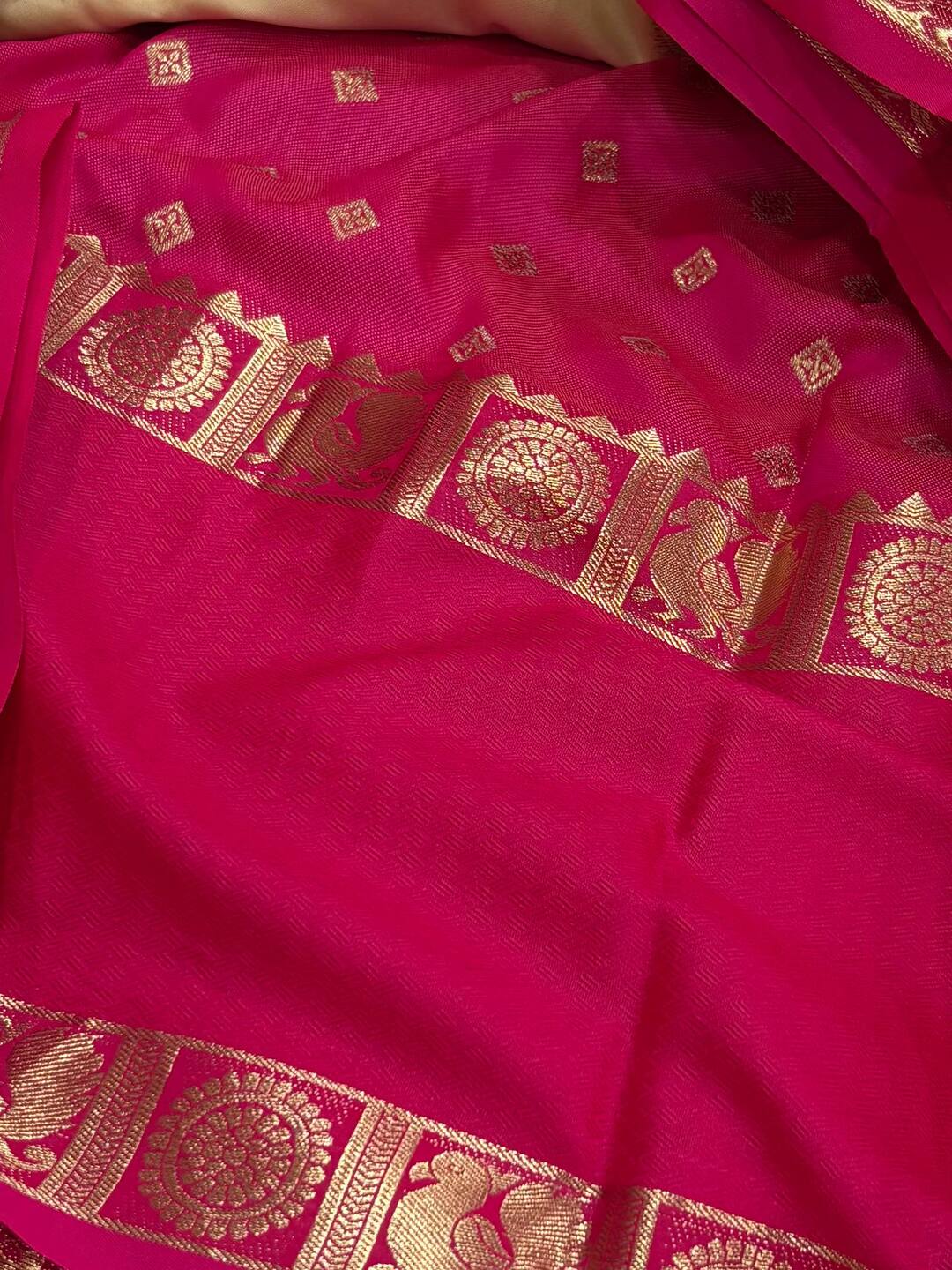 Off White Cotton Silk Saree