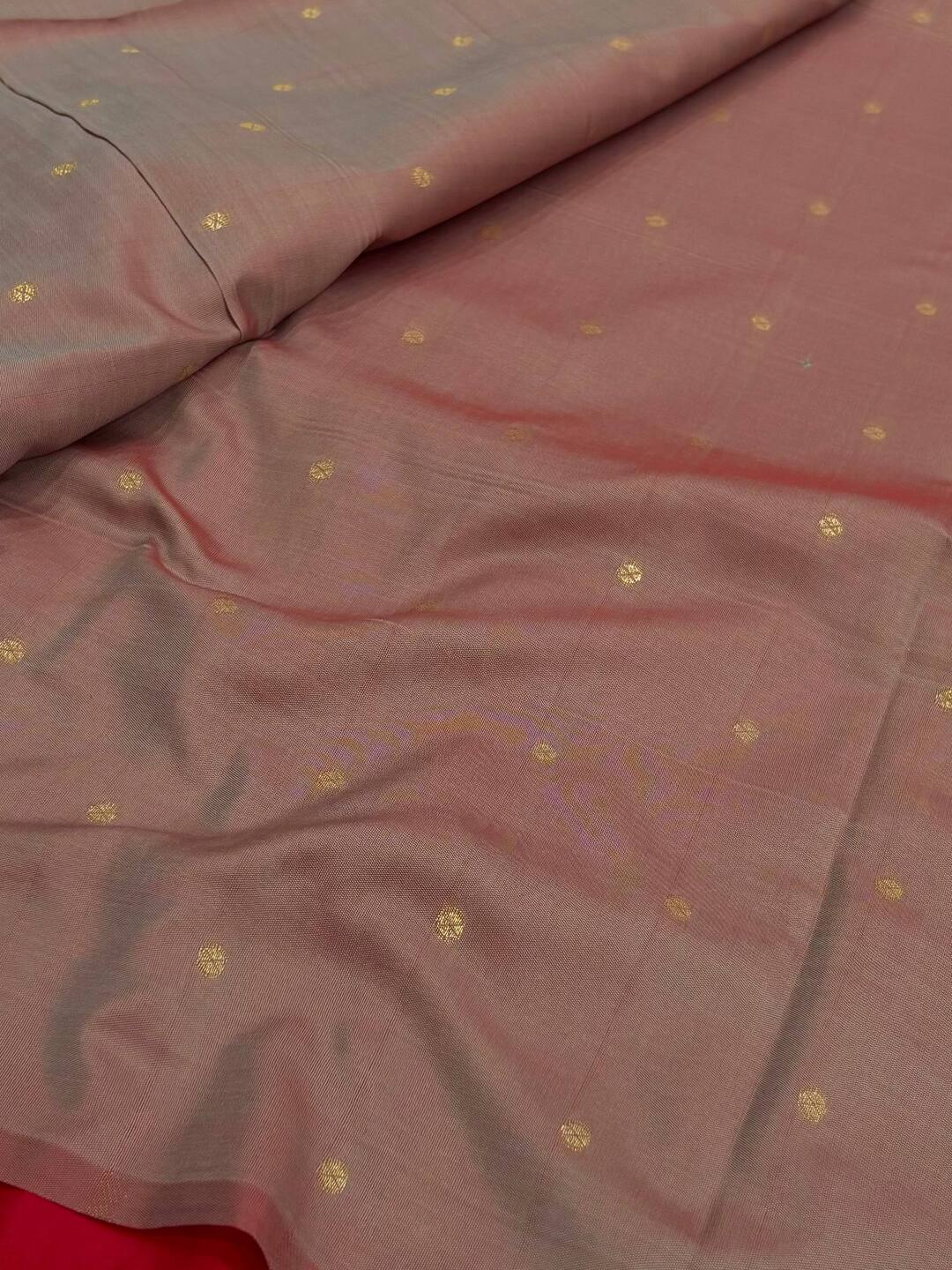 Hot Pink Cotton Silk Saree