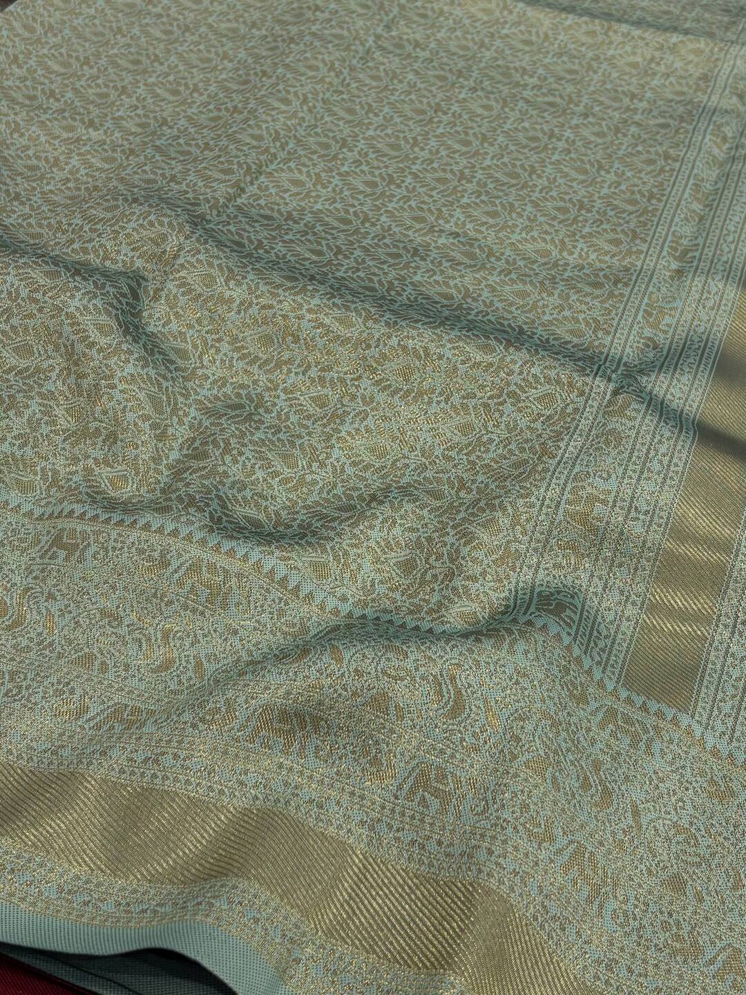 Maroon Cotton Silk Saree