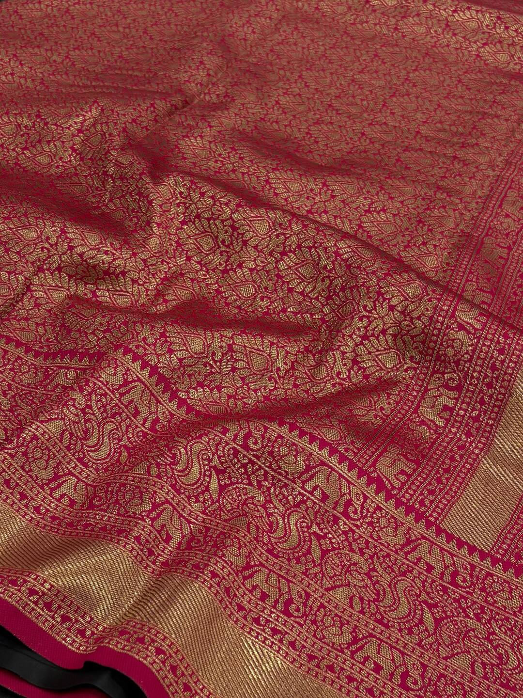 Black Cotton Silk Saree
