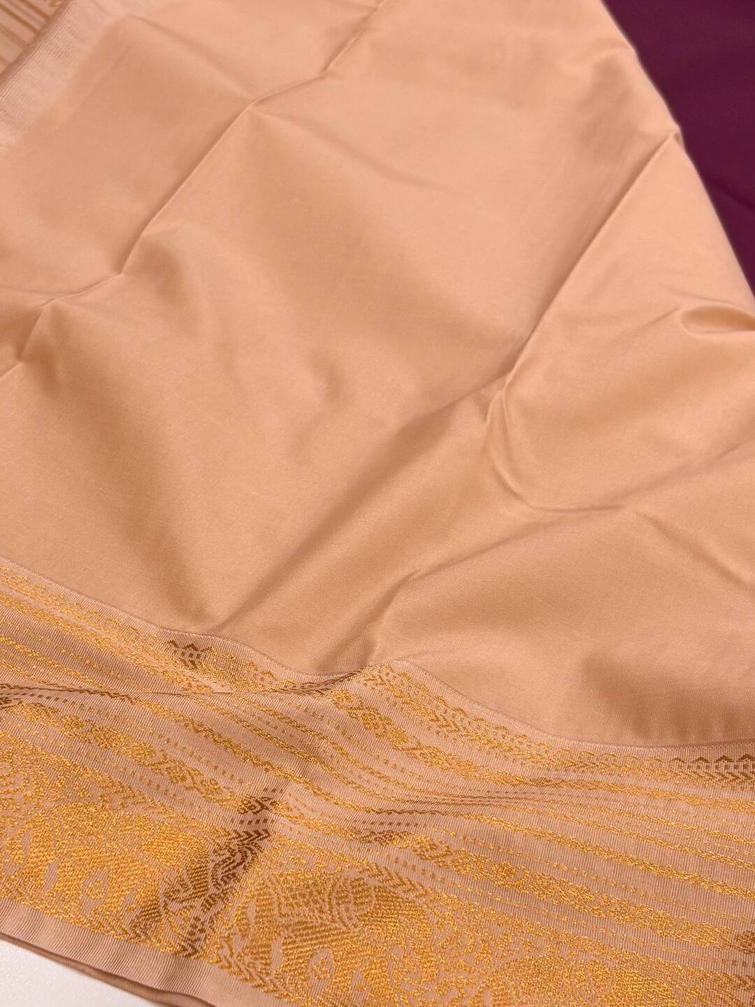 Royal Purple Semi Kanchi Silk Saree