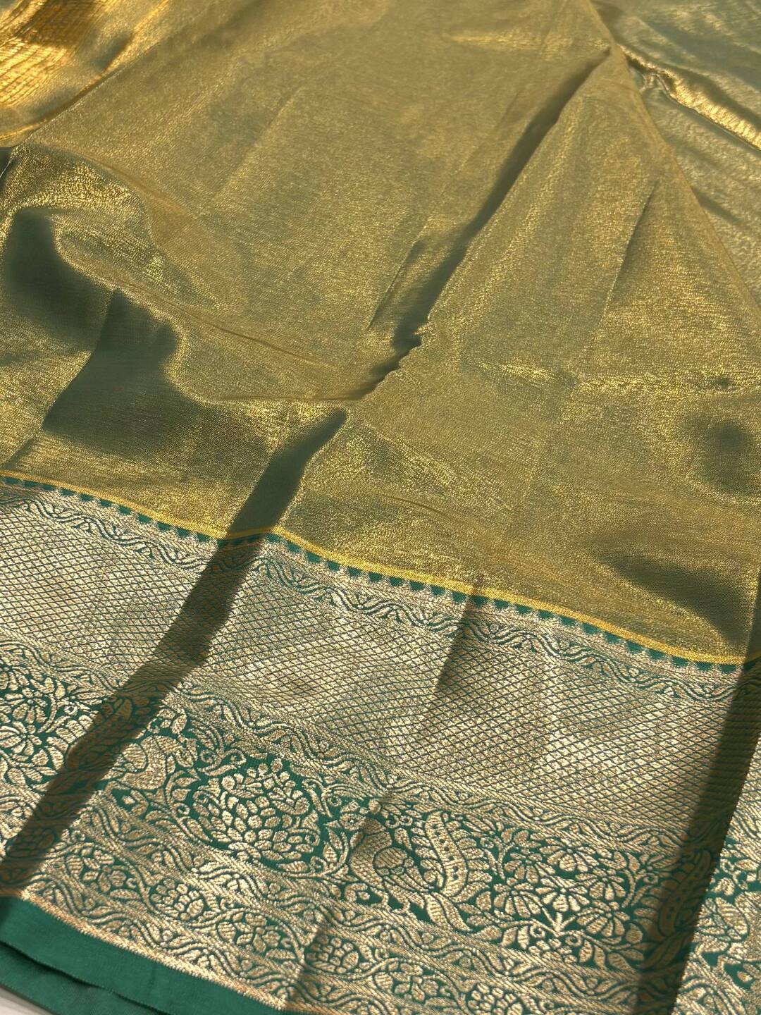 Pastel Pink Semi Kanchi Silk Saree