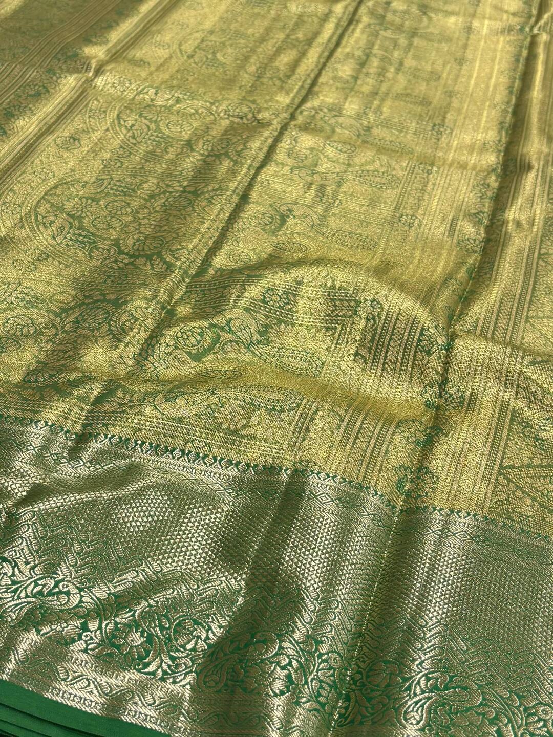 Off White Semi Kanchi Silk Saree