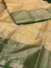 Off White Semi Kanchi Silk Saree