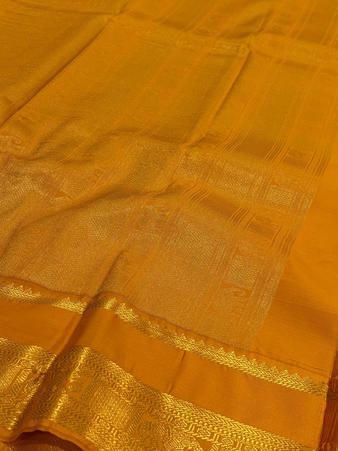 Light Turquoise Semi Kanchi Silk Saree