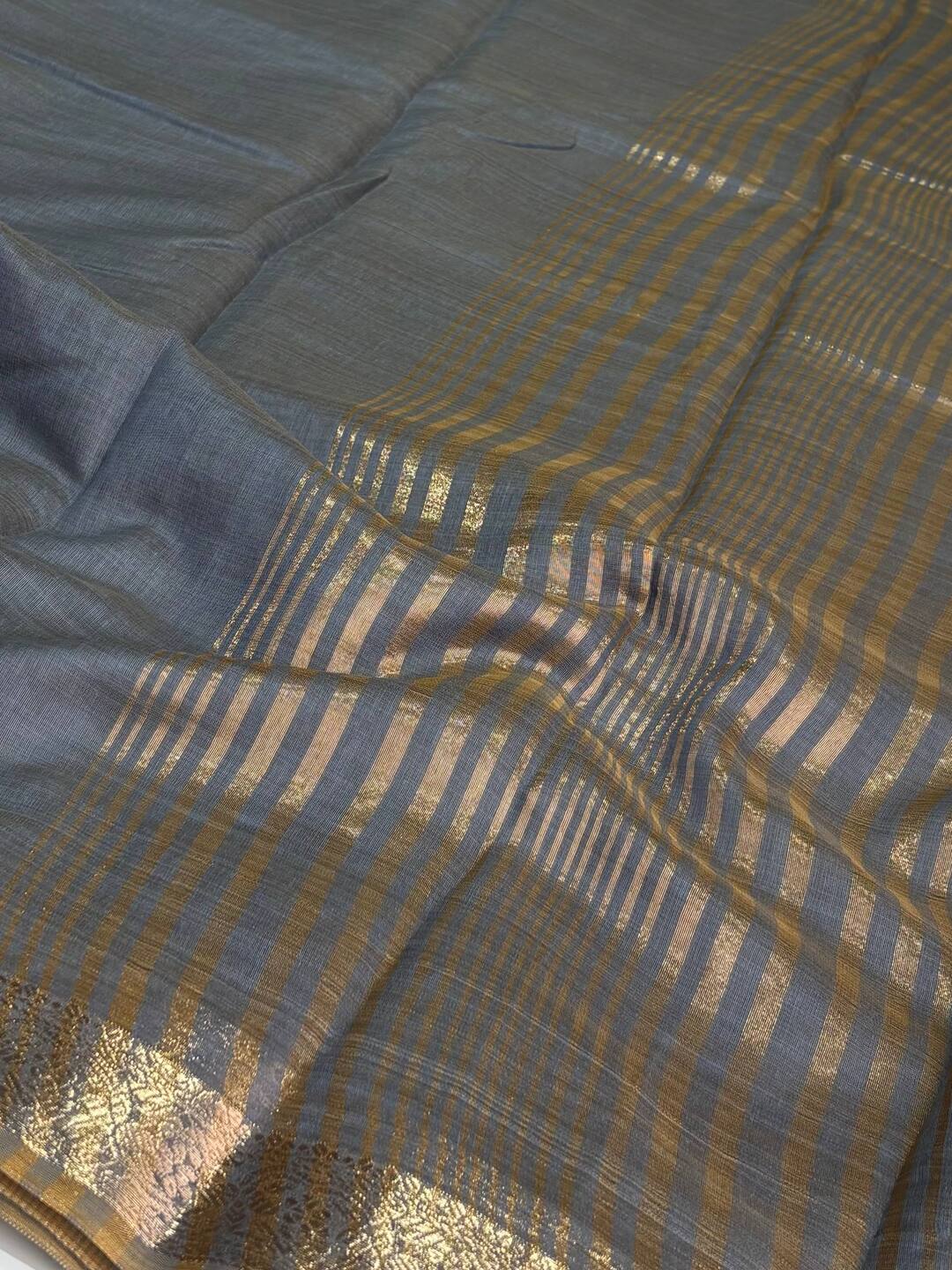 Gray Soft Cotton Saree