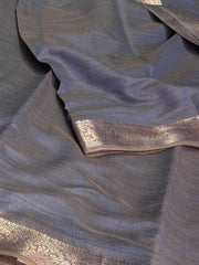 Gray Soft Cotton Saree