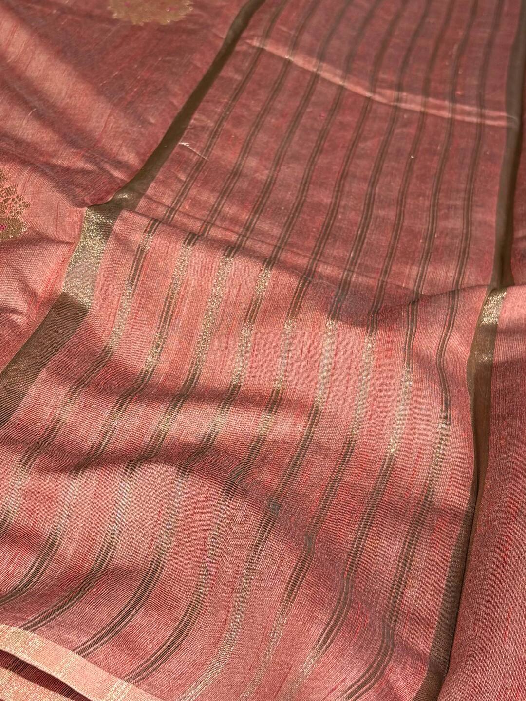 Light Red Soft Cotton Saree