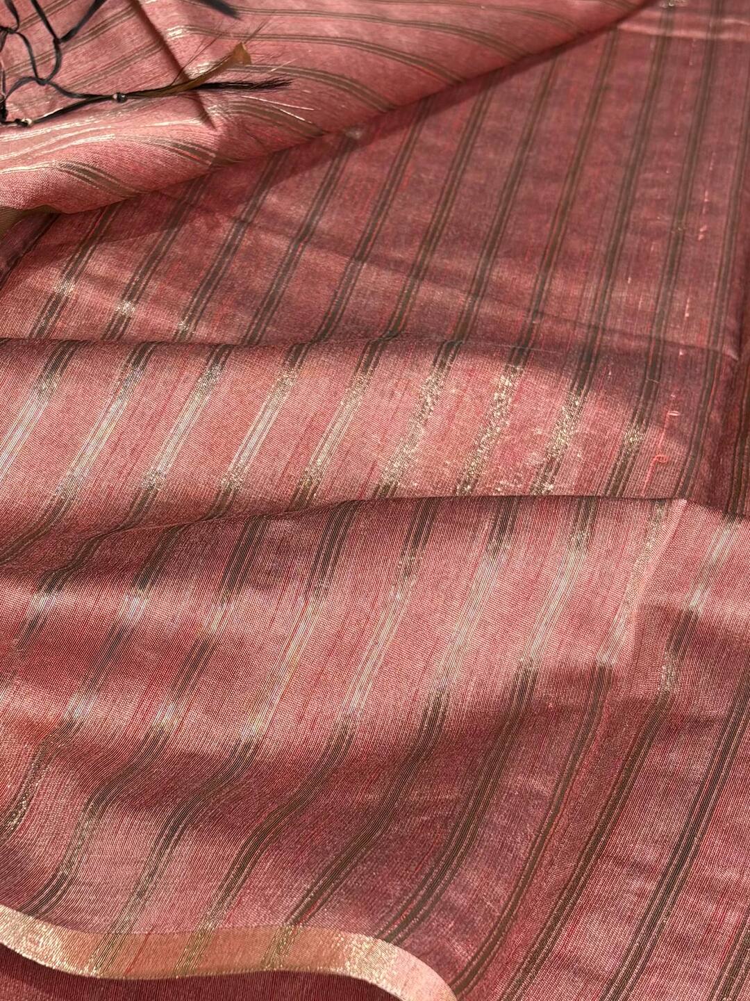 Light Red Soft Cotton Saree