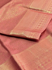 Dusty Pink Semi Kanchipuram Silk Saree