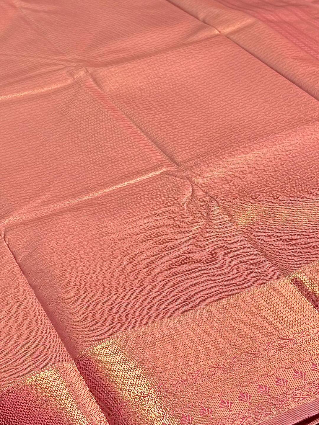 Dusty Pink Semi Kanchipuram Silk Saree